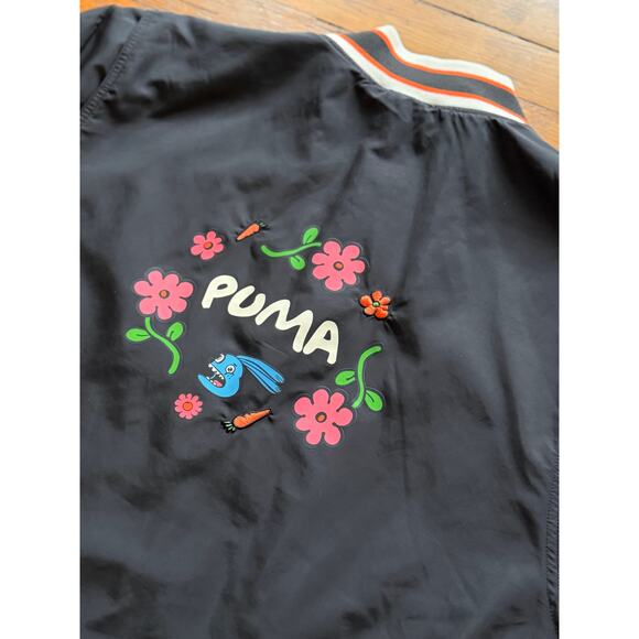 PUMA Random Event Black Bomber Jacket Mens sz XL - Picture 5 of 10